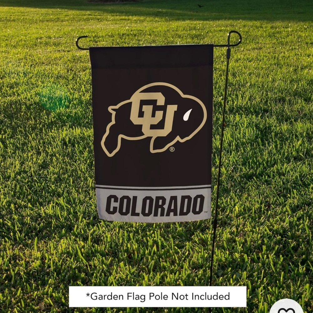 Colorado Buffaloes Garden Flag - Black and Gold 19”X 12”